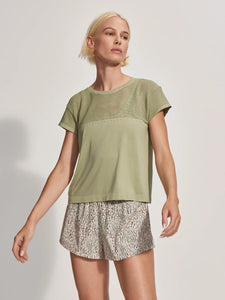 Varley Calloway Boxy Tee - Tea Green